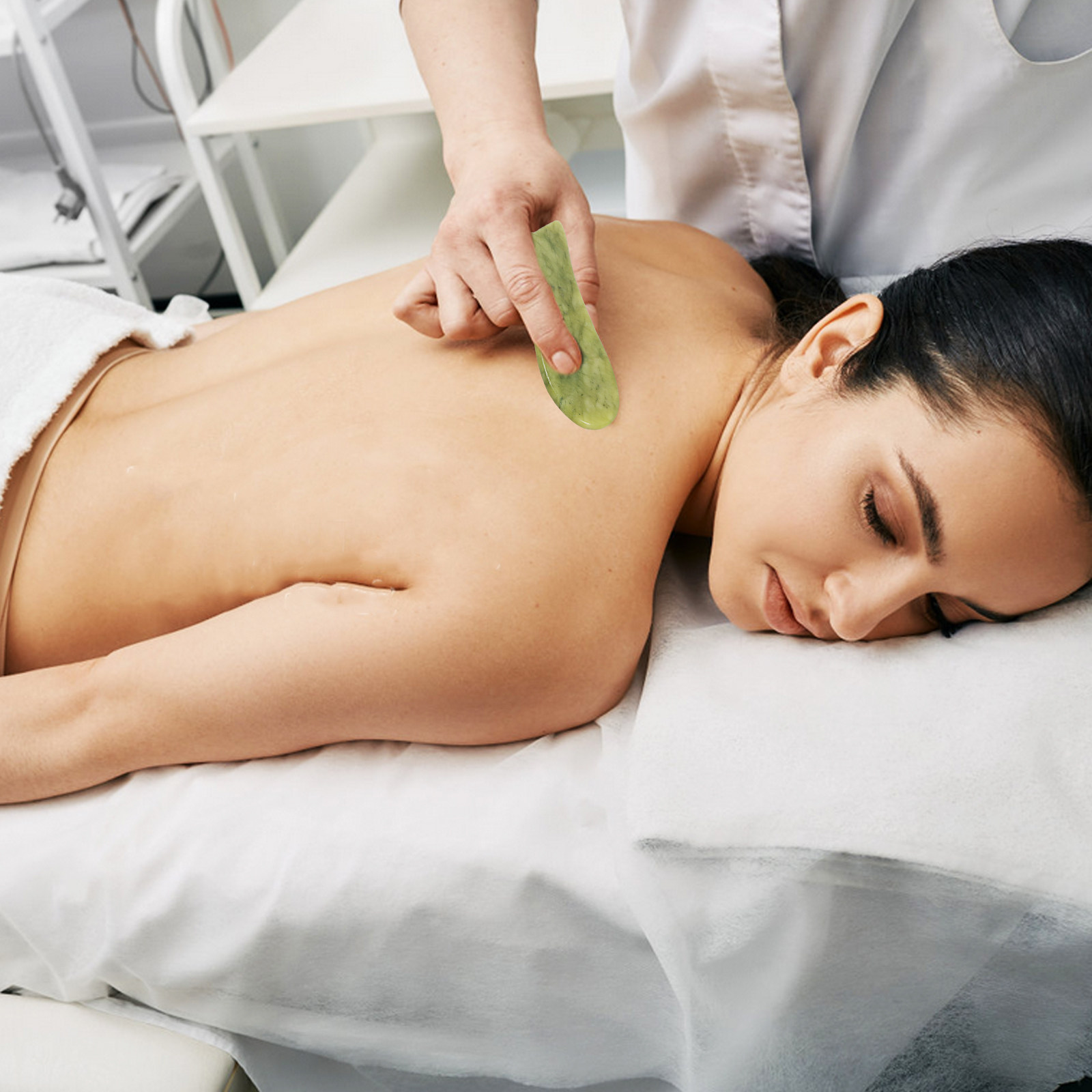 2Pcs Natural Jade Gua Sha Scra - Spa Wellness Massage ulasan dan harga