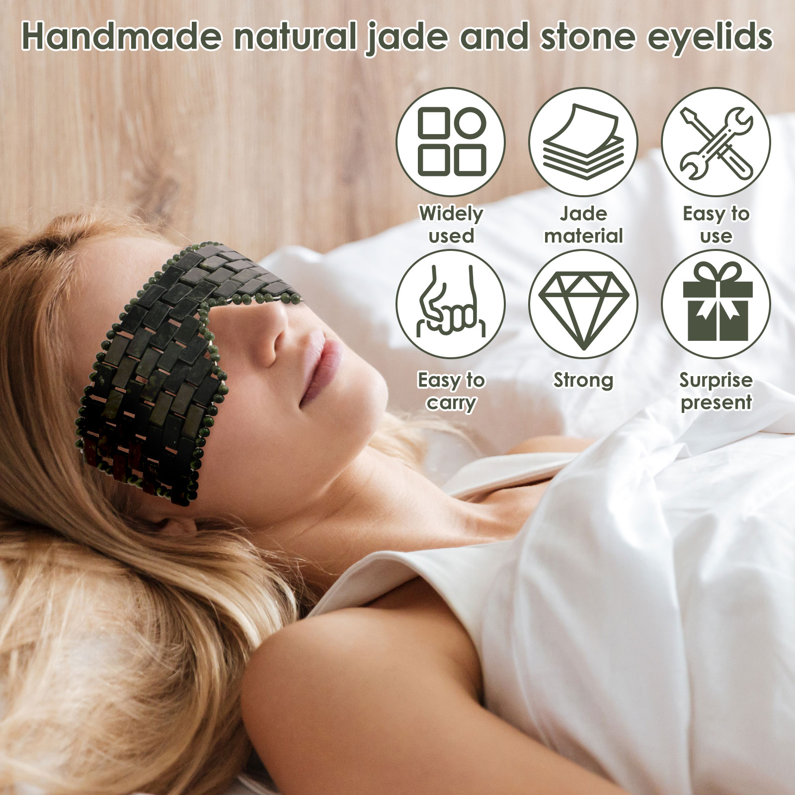 Jade Eye Mask Portable Jade St - Spa Wellness Massage ulasan dan harga