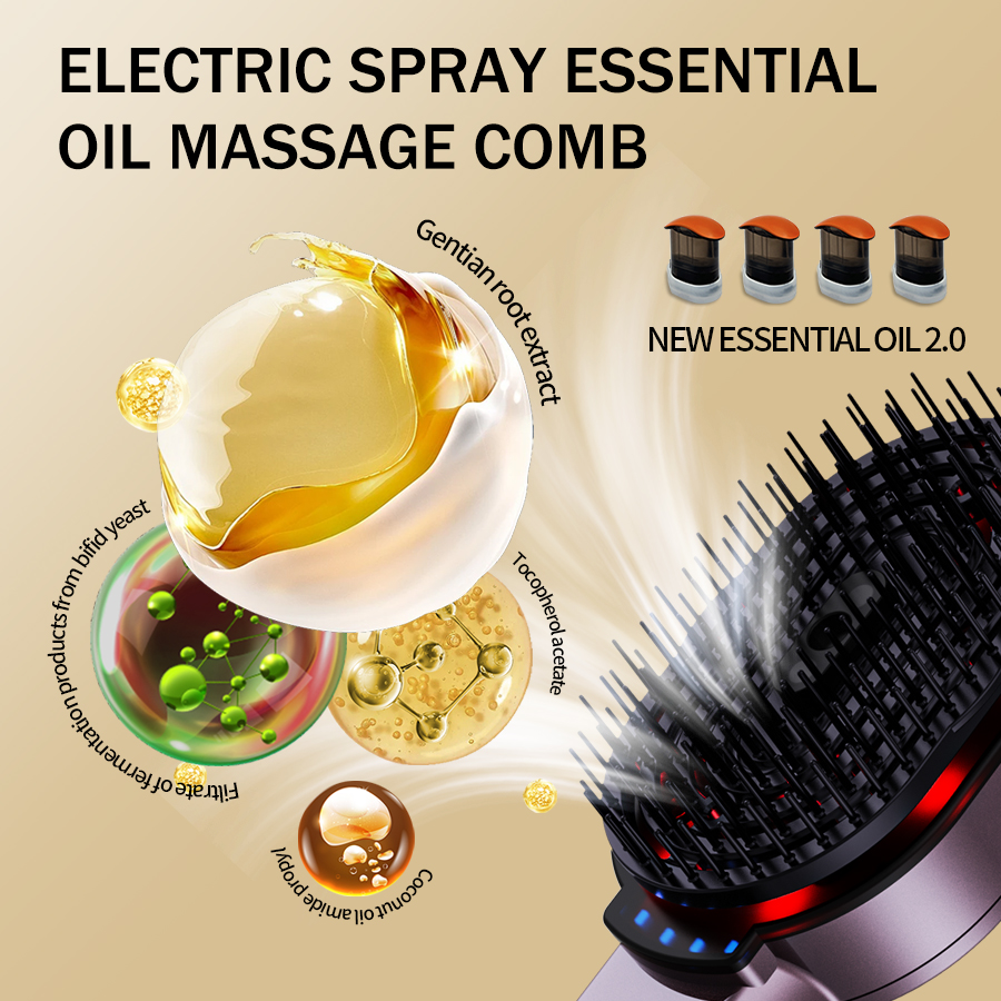 4-in-1 Massage Comb Essential  - Spa Wellness Massage ulasan dan harga